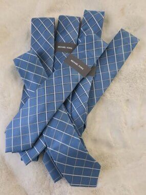 Michael Kors Mens Xander Grid Tie Indigo ONE SIZE